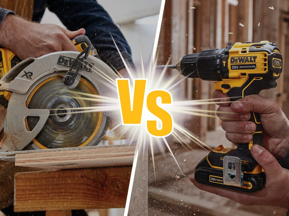 Graphic of DeWalt Atomic versus DeWalt 20V MAX XR