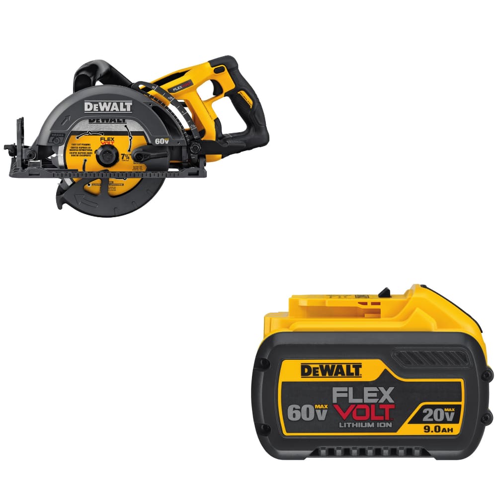 Dewalt DCS577B Flexvolt 60V Max 7-1/4" Saw W/ FREE DCB609 20V/60V MAX Battery