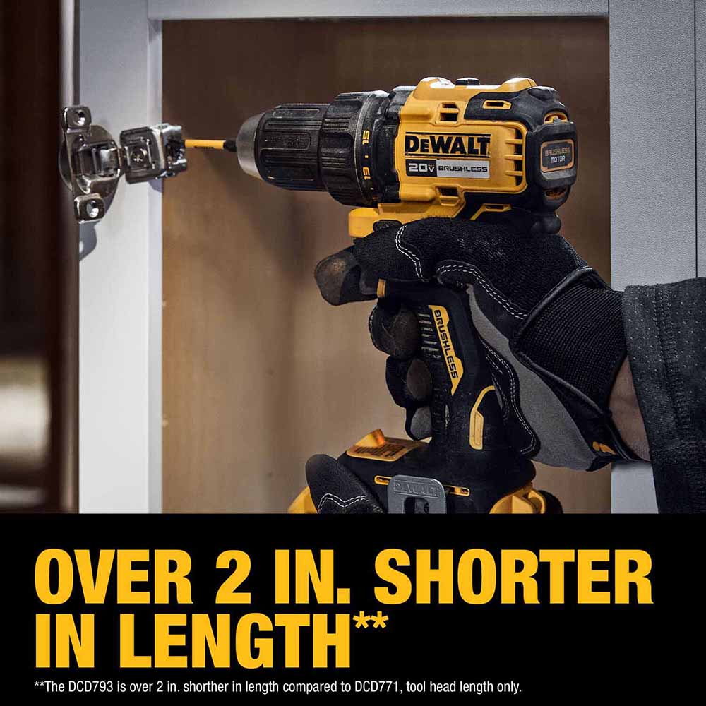 DeWalt DCD793D1 20V MAX Brushless Cordless 1/2 in. Drill/Driver Kit