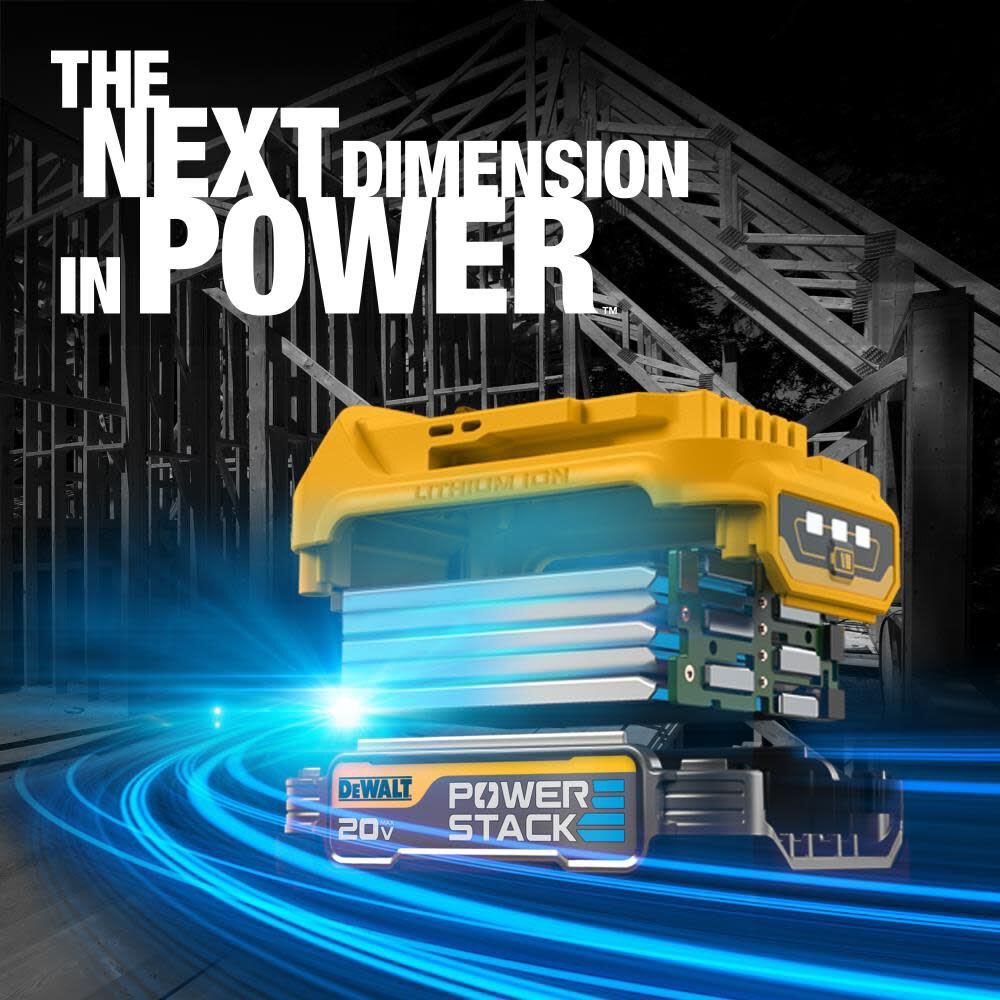 DeWalt DCF840E1 20V Impact Driver with PowerStack Battery