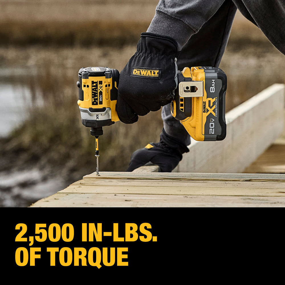 DeWalt DCF860WW1 20V MAX XR 3-Speed 1/4" High Torque Impact Driver Kit - 10