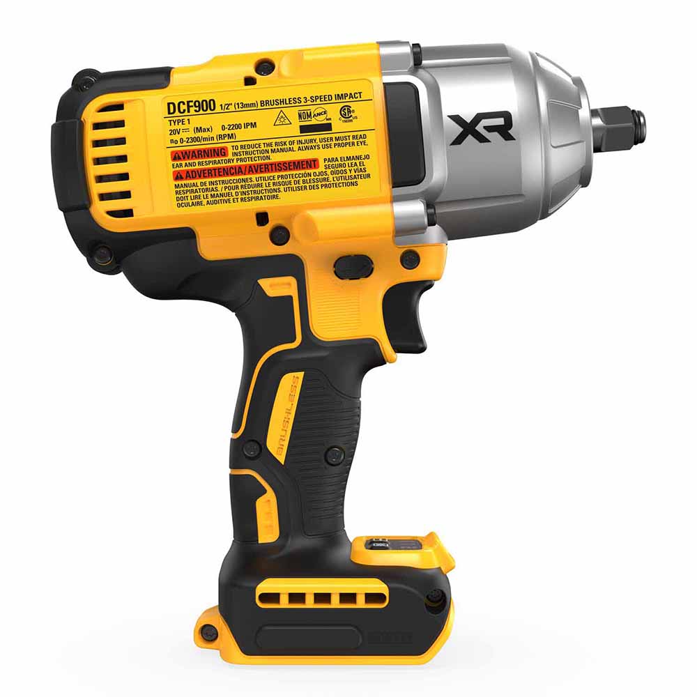 DeWalt DCF900B 20V MAX* XR 1/2 In. High Torque Impact Wrench with Hog Ring Anvil (Tool Only)