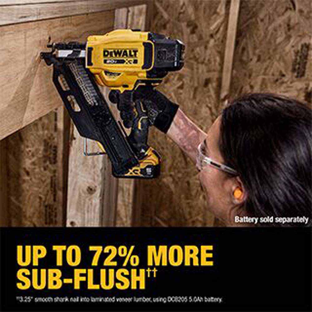 DeWalt DCN930P1 20V MAX XR Brushless Cordless 30 Degree Paper Tape Framing Nailer Kit - 11