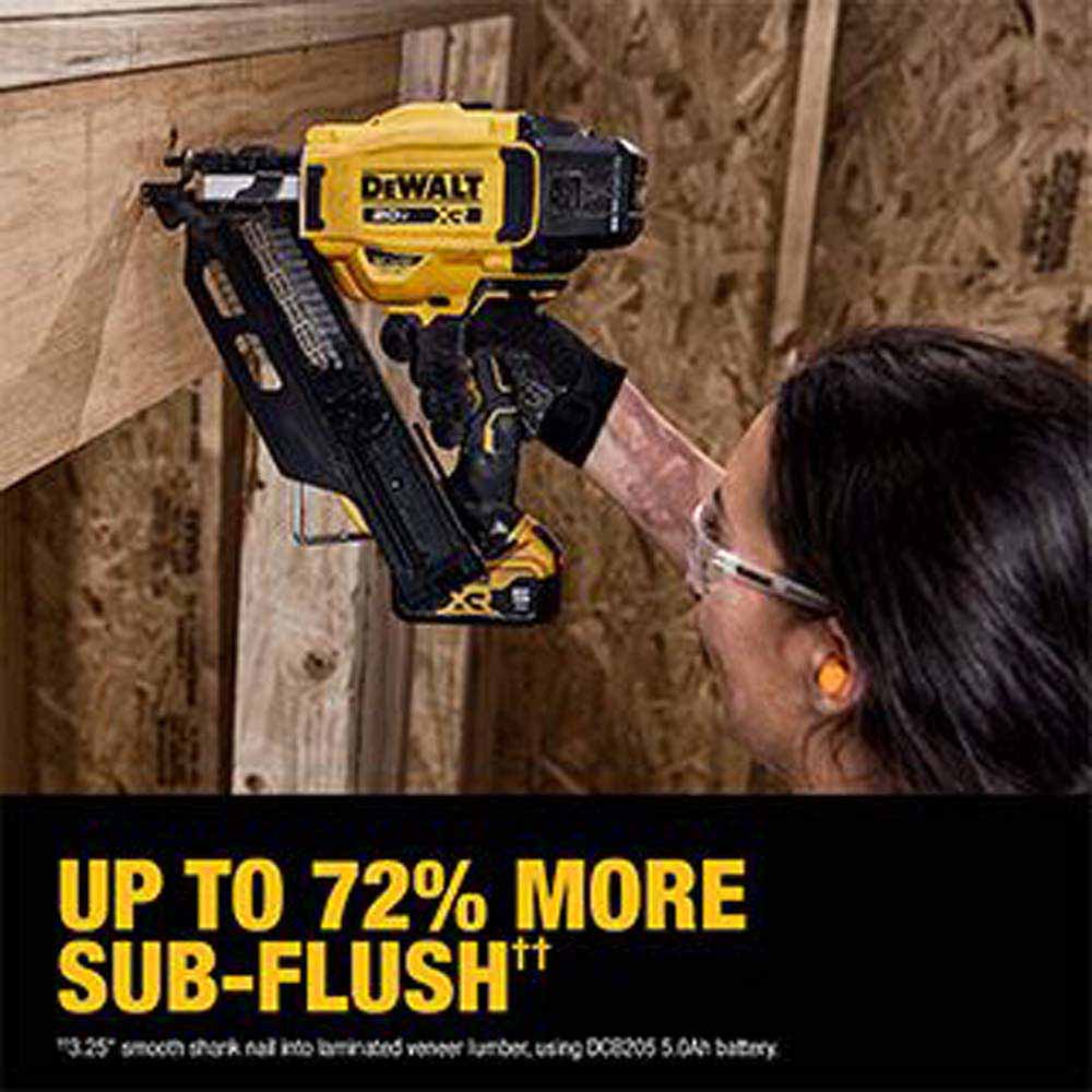 DeWalt DCN930P1 20V MAX XR Brushless Cordless 30 Degree Paper Tape Framing Nailer Kit - 19